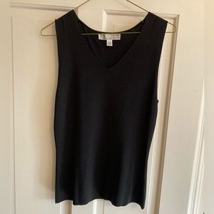 Carolyn Taylor Black Tank Top V-neck.  Size SMALL